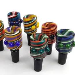 14mm glass bowl male joint Colored Herb Dry Bowl Piece Smoking Accessories bong Slide for Oil Rigs Water Bongs Pipes