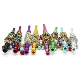 Handgefertigter Diamantmetall-Hookah-Mundstück-Mundspitzen-Anhänger, arabischer Shisha-Tierschädel-förmiger Filter, eingelegter Schmuck, Diamant-Rauchen