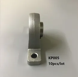 10ピース/ロットKP005 25亜鉛合金ベアリングピローブロックマウント支持球面ローラーピローブロックハウジング