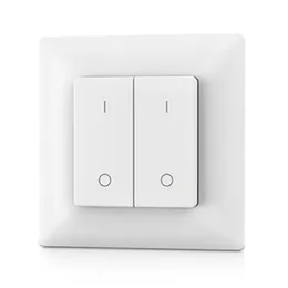 CR2032 بطارية مدعومة 2 مناطق 2.4 جرام سطوع التحكم عن بعد PF1-2 DIMMER 2 قسم لوحة مفتاح التحكم عن بُعد