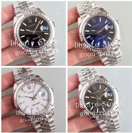 41mm Mens Black Blue White Gray Dial Watch Men Automatic Cal.3235 Jubilee Steel Solid Band Date 126334 Eta Mechanical Watches