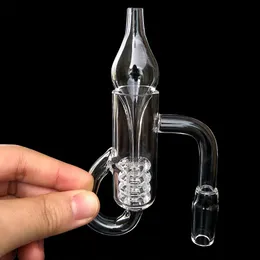 New Diamond Knot Loop Quartz Banger 10mm 14mm 18mm Male Female 90 Quartz Loop Banger Nails For Glass Bongs Dab Rigs Smoke Accessory