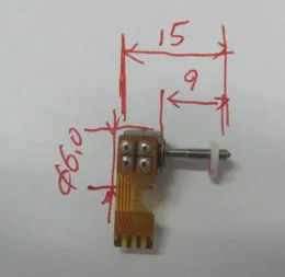Miniatyr Plastmutter 6mm Skruvkamerans lins Foklampajustering Stepper Motor