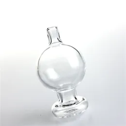Tampão de carburador de vidro XXL de 30 mm com narguilé bola de bolha grosso transparente pico inserção tampas universais para unhas de quartzo Banger