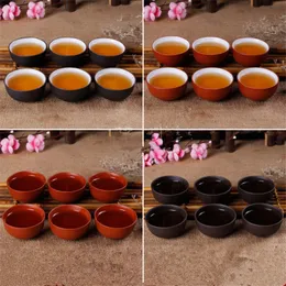 2pcs/lot zisha tea cups purple clay cup 30ml yixing cup pu er tea tools kungfu tea cup