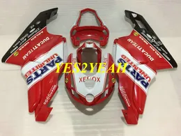 Injektionsgjutningsmässa Kropps kit för Ducati 749 999 03 04 Ducati 749 999 2003 2004 COOL Red Fairings Bodywork + Gifts DD44