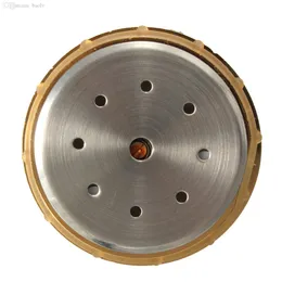 Partihandel-Audew 2015 Helt ny 43mm diameter Kalibrerad guldram Rundhygrometer för humidor