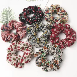 32 Styl Stefton Scrunchies Kobiety Tie Dye Scrunchy Elastyczne Paski Do Włosów Dziewczyny Akcesoria do włosów Drukuj Ponytail Holder Włosy Krawaty M2074