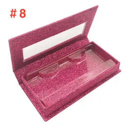 3D Mink Eyelash -Paketboxen falsche Wimpern Verpackung leerer Wimpernbox Hülle Wimpern Box Make -up -Werkzeug 20 Sets