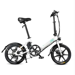 FIIDO D3S складной мопед электрический велосипед переключения передач версия городской велосипед Пригородный велосипед 16 дюймов шины 250 Вт мотор макс 25 км / ч SHIMANO 6 скоростей Ши