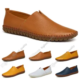 Ny varm mode 38-50 EUR Nya Mäns Läder Skor Skor Candy Färger Överhällar Brittiska Casual Skor Gratis Frakt Espadrilles Four