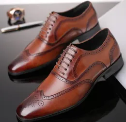 2024men's Formal Shoes Office Social Designer Wedding Luxury Elegant Men's Dress Shoe Size 38-48 B63
