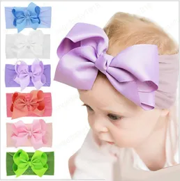 2019 varumärke toddler baby flicka barn baby stor båge hårband huvudband stretch turban huvud wrap baby girls