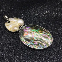 10 sztuk Handmade Unikalne Silver Wezel Naturalne Rainbow Abalone Paua Shell Nieregularne Pearl Słodkowodne Wisiorek Biżuteria, Nautyczny, Plażowy ślub