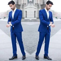 Men Suits for Wedding Suits Royal Blue Man Business Jacket Skinny Groom Tuxedo 2 Piece Coat Pants Slim Fit Terno Masculino Costum