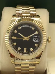 カジュアルゴールド 41 ミリメートル日付メンズレディースダイヤモンド腕時計サファイアステンレススチールブレスレット機械式自動巻き時計ファッション腕時計ボックスバッグファイル