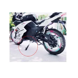 Alüminyum CNC Motosiklet Ayarlanabilir Destek Yan Stand Çerçevesi Kickstand Modifiye 10-60mm Siyah Evrensel Açılı Doğru Güvenli S206K