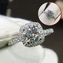 choucong Lovers Promise Ring 925 sterling Silver Diamond Engagement Wedding Band Rings For Women Men Fine Jewelry