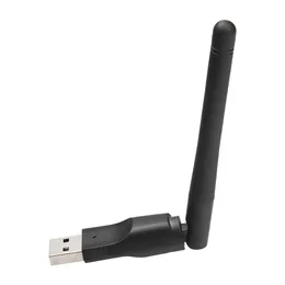 새로운 WiFi USB 어댑터 MT7601 150MBPS USB 2.0 Wi -Fi 무선 네트워크 카드 802.11 B/G/N LAN 어댑터가있는 회전식 안테나.