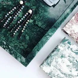 Diseñador de moda Vintage Full Colorful Crystal Tassel Chain Chram Pendientes colgantes para mujer Joyería