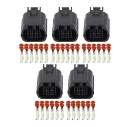 5 zestawów 6 pinów auto wiązki przewodów wodoodporny adapter złącza z terminalem 7283-9332-30
