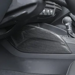 مركز السيارة وحدة التحكم كلا الجانبين لوحة الديكور غطاء تقليم ألياف الكربون اللون 2 قطع لأودي a3 8 فولت 2014-18 ABS التصميم الداخلي
