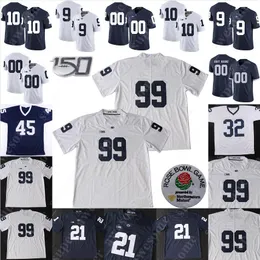 Jan Maglie da calcio Jersey Penn State Nittany Football Johnson 81 Cam Sullivan-Brown Justin Shorter Daniel George Robert Windsor Jake Pineg