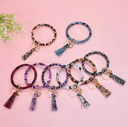 18Colors Bransoletka Bransoletka Keychains Tassel Skórzane Bransoletki Wisiorek Worki Charms Car Breloczek Uchwyt PU Wrap Bransoletki Moda Kobiety Mężczyźni Biżuteria