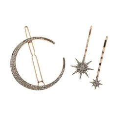 18Pcs/set Moon Star Rhinestone Hairpin Hair Clip Hair Pin Wedding Bridal Hairwear Accessories Headbands Women Jewelry Gifts