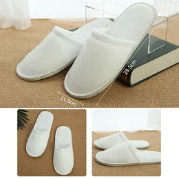 Customizable Hotel Comfortable Inner Thick Disposable Slippers Anti-slip Home Guest Shoes Breathable Soft Disposable Slippers DH0608 T03