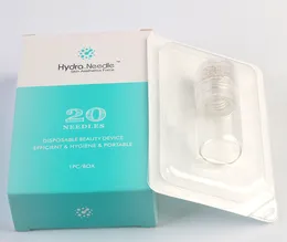 nuovo Hydra Needle 20 Gold Micro aghi Punte automatiche Derma Roller con tubo in gel 6ml Skin Roller System derma stamp