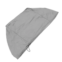 504545cm Vinyl Water Shield Dust Cover för trädgårdsvärmare tvättbar vattentät UV -resistenta dammtätmöbler - svart