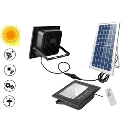 Luz solar LED ao ar livre LED Jardim Luz de rua solar com cor do controlador Walldetector ajustável para celeiro Panel de lâmpada Split Indoo