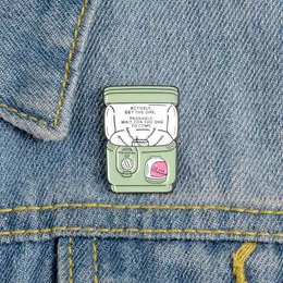 Lapel Pin Brooch aktywnie dostaje jedno życie jest jak maszyna kapsułki nie wiem, co przyjdzie prezent przyjacielowi