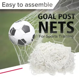 5サイズのサッカーゴールネットフットボールゴールネットフットボールサッカーゴールポストスポーツトレーニングマッチのネットネットの網