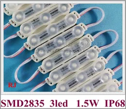 injection LED module light ultrasonic seal IP68 DC12V SMD2835 3LED 1.5W 180lm Double-sided PCB super quality 80mm X 16mm super bright