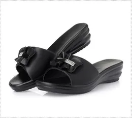 High-quality summer new women's sandals, medium heel, slope heel, thick-soled muffin, Y8158, large size 35-43