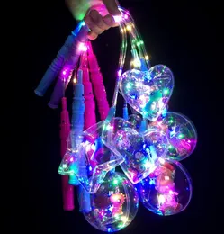 Led migająca latarnia dzieci świąteczna świecąca zabawka dekoracje na ślub i urodziny Glow Party jasne serce gwiazda świecąca atmosfera rekwizyty prezenty bożonarodzeniowe