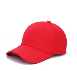 Grossist-baseball cap klassisk justerbar vanlig hatt män kvinnor unisex färg vit svart blå