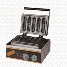 Electrical Lolly Waffle Hot Dog Machine with 5 pcs Molds 110v 220v Stick Waffle Maker Great Snack Machine FY-117