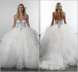 2019 Pnina Tornai 라인 웨딩 드레스 아가 백리스 페르시 파란색 드레스 웨딩 드레스 플러스 사이즈 비치 웨딩 드레스 저렴한