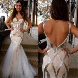 Women Demure Mermaid Prom Dresses Sweetheart Lace Appliques Tulle robes de soirée Backless Zipper Floor Length Elegant Evening Dresses