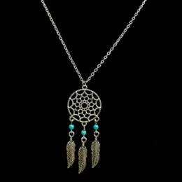 2019 Moda hot Pingente Colares 4 Estilos Alloy Dream Catcher menina Colar Para Mulheres Declaração Colar de Jóias Dreamcatcher YD0026