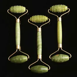 Natural stone Jade Roller Facial Beauty Massage Face Lift Tools artificial Facial Roller Neck Skin Care Tools