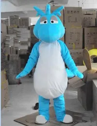 2019 Factory Sale Hot Special Blue Dinosaur Fancy Dress Cartoon Adult Animal Mascot Costume Gratis frakt
