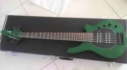 カスタムショップBongo Musics緑のキルティングメープルトップ6文字列ベースギター