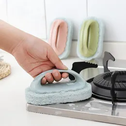 Sihirli sünger mutfak aletleri Fayans Fırça Yıkama Pot Temiz banyo aksesuarları Mutfak çoklu renkler 14 * 8cm temizlik