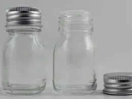 30g 1オンスガラスクリアフェイシャルクリーム瓶空の化粧品のサンプル30mlの容器エマルジョンの詰め替え可能な鍋