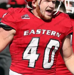Custom Eastern Washington Eagles College Football Black Red White 10 Cooper  Kupp Men Youth Kid Women NCAA EWU Jersey 4XL