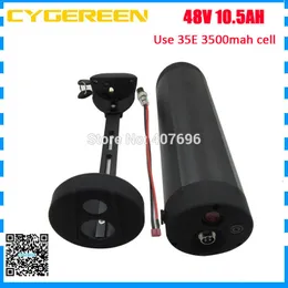 48V 물병 배터리 48V 10.5AH 리튬 이온 전기 자전거 배터리 사용 35E 3500mah 셀 15A BMS 2A 충전기